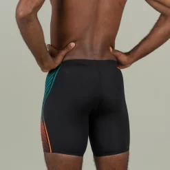 Bañador Bóxer Speedo Boost Hombre Negro Naranja Largo -Equipo Deportivo baador boxer speedo boost hombre negro naranja largo 2