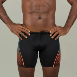 Bañador Bóxer Speedo Boost Hombre Negro Naranja Largo -Equipo Deportivo baador boxer speedo boost hombre negro naranja largo 3