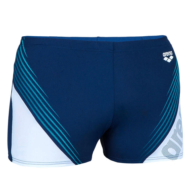 Bañador Hombre Natación Arena Bóxer Azul Marino Blanco Turquesa 4 Bañador Hombre Natación Arena Bóxer Azul Marino Blanco Turquesa - Imagen 4