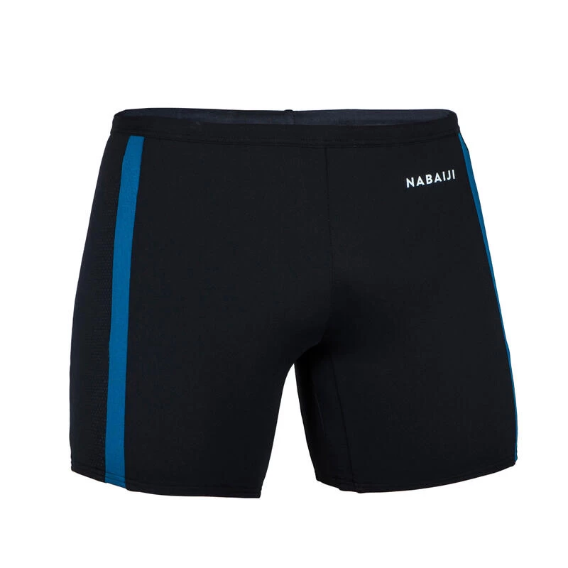 Bañador Hombre Natación Bóxer Largo Nabaiji Negro 4 Bañador Hombre Natación Bóxer Largo Nabaiji Negro - Imagen 4