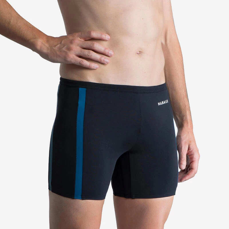 Bañador Hombre Natación Bóxer Largo Nabaiji Negro 1 Bañador Hombre Natación Bóxer Largo Nabaiji Negro