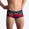 Bañador Hombre Natación Bóxer Nabaiji Negro Rojo