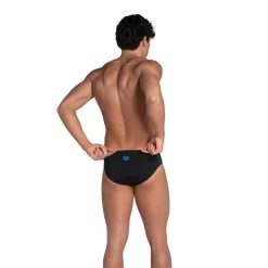 Bañador Slip Arena Hombre Negro Azul -Equipo Deportivo baador slip arena hombre negro azul 2
