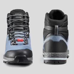 Botas De Montaña Y Trekking Impermeables De Piel Mujer Forclaz Trek 100 -Equipo Deportivo botas de montaa y trekking impermeables de piel mujer forclaz trek 100 3