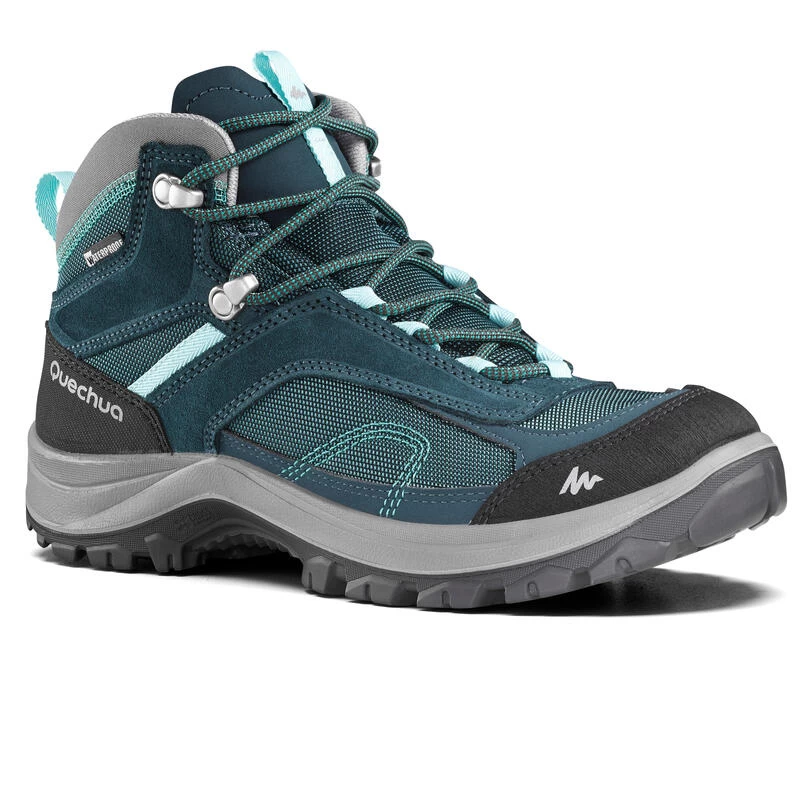 Botas De Montaña Y Trekking Impermeables Mujer Quechua MH100 Azul 1 Botas De Montaña Y Trekking Impermeables Mujer Quechua MH100 Azul