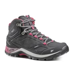 Botas De Montaña Y Trekking Impermeables Mujer Quechua MH500 Gris