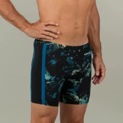 Bañador Hombre Natación Bóxer Largo Nabaiji Negro 11 Bañador Hombre Natación Bóxer Largo Nabaiji Negro -Equipo Deportivo boxer natacion yoko trao hombre negro azul amarillo