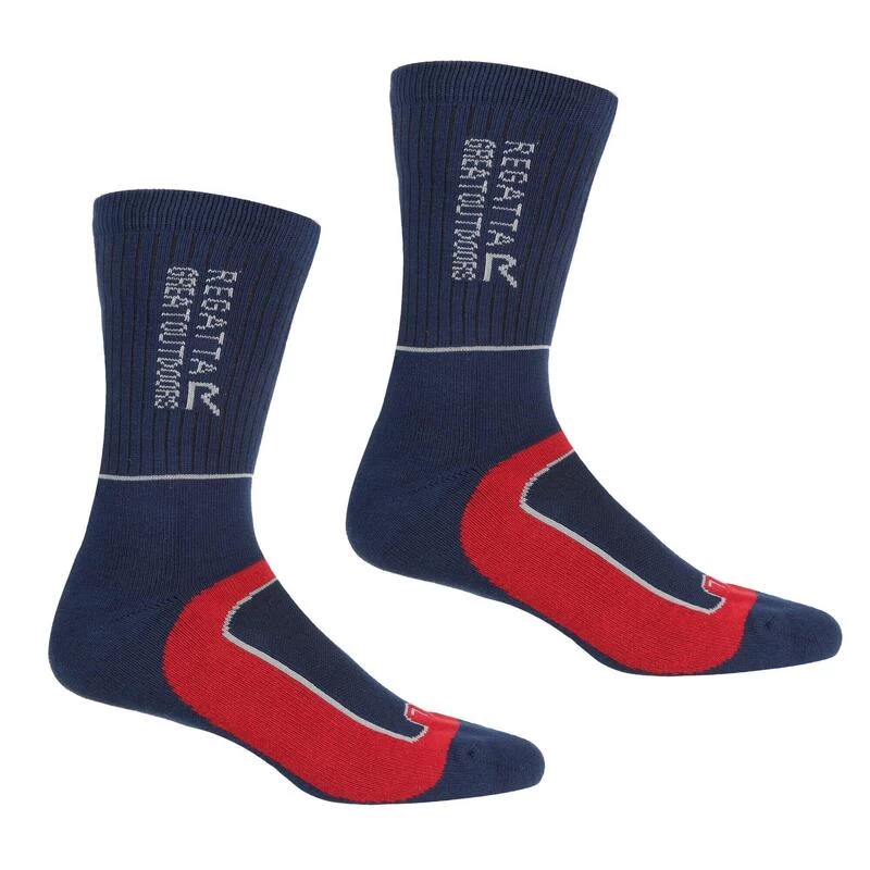 Regatta Calcetines Samaris 2 Season Para Hombre Pack De 2 Marino, Rojo Oscuro 1 Regatta Calcetines Samaris 2 Season Para Hombre Pack De 2 Marino, Rojo Oscuro