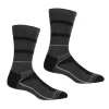 Regatta Calcetines Samaris 3 Season Para Hombre Pack De 2 Negro, Acero Oscuro