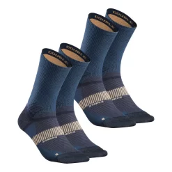 Calcetines Altos De Montaña Y Trekking Anti-rozaduras 2 Pares Quechua MH520 9 Calcetines Altos De Montaña Y Trekking Anti-rozaduras 2 Pares Quechua MH520 -Equipo Deportivo calcetines senderismo hike 520 doble high azul marino x2 pares
