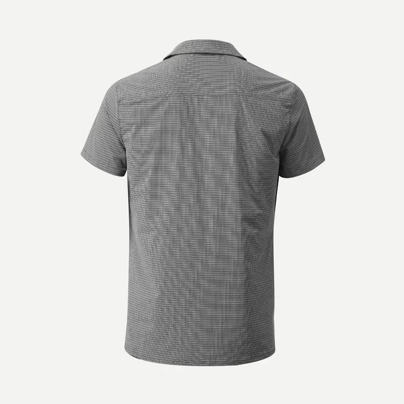 CAMISA DE TREKKING VIAJE TRAVEL 500 STRETCH MANGAS CORTAS GRIS HOMBRE 2 CAMISA DE TREKKING VIAJE TRAVEL 500 STRETCH MANGAS CORTAS GRIS HOMBRE - Imagen 2