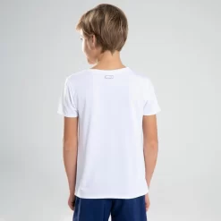 Decathlon Camiseta Atletismo AT 100 Niños Blanco Mangas Cortas Transpirable -Equipo Deportivo camiseta atletismo at 100 nios blanco mangas cortas transpirable 3