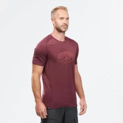 Camiseta De Montaña Y Trekking Manga Corta Lana Merino Hombre Forclaz MT500 11 Camiseta De Montaña Y Trekking Manga Corta Lana Merino Hombre Forclaz MT500 -Equipo Deportivo camiseta de montaa y trekking manga corta lana merino hombre forclaz mt500 5