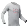 Quechua Camiseta NH100 ML Hombre - Gris Claro