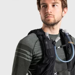 CAMISETA SIN COSTURAS CONFORT MANGA LARGA TRAIL RUNNING HOMBRE NEGRO CAQUI -Equipo Deportivo camiseta sin costuras confort manga larga trail running hombre negro caqui 3