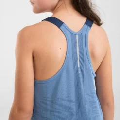 Camiseta Sin Mangas Running Sin Costuras Niña - KIPRUN CARE Azul -Equipo Deportivo camiseta sin mangas running sin costuras nia kiprun care azul 3
