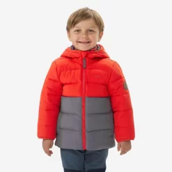 Chaqueta Acolchada De Montaña Y Trekking Niños 2-5 Años Quechua X-Warm Rojo