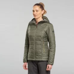 Chaqueta Acolchada Montaña Y Trekking Con Capucha Mujer Forclaz MT100 Negro 11 Chaqueta Acolchada Montaña Y Trekking Con Capucha Mujer Forclaz MT100 Negro -Equipo Deportivo chaqueta acolchada montaa y trekking con capucha mujer forclaz mt100 caqui