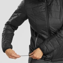 Chaqueta Acolchada Montaña Y Trekking Con Capucha Mujer Forclaz MT100 Negro 8 Chaqueta Acolchada Montaña Y Trekking Con Capucha Mujer Forclaz MT100 Negro -Equipo Deportivo chaqueta acolchada montaa y trekking con capucha mujer forclaz mt100 negro 2