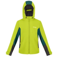 Regatta Chaqueta Softshell Acidity V Para Niños/Niñas Kiwi Llamativo, Verde Pacífico