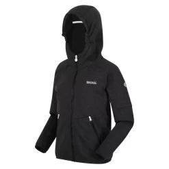 Regatta Chaqueta Softshell Maxwell Jaspeada Para Niños/Niñas Negro -Equipo Deportivo chaqueta softshell maxwell jaspeada para niosnias negro 3