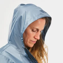 Chubasquero Impermeable De Montaña Y Trekking Mujer Quechua Raincut Azul -Equipo Deportivo chubasquero impermeable de montaa y trekking mujer quechua raincut azul 4