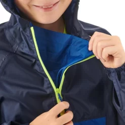 Chubasquero Montaña Y Trekking 1/2 Cremallera Niños 7-15 Años Quechua MH100 Azul -Equipo Deportivo chubasquero montaa y trekking 12 cremallera nios 7 15 aos quechua mh100 azul 4