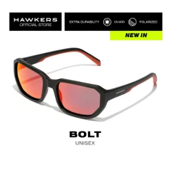 HAWKERS Gafas De Sol Para Hombre Y Mujer BLACK DARK POLARIZED - BOLT -Equipo Deportivo gafas de sol para hombre y mujer black ruby polarized bolt