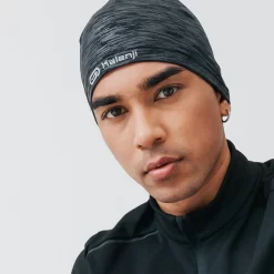 Kalenji Gorro Running Run Warm + Negro Jaspeado Cálido -Equipo Deportivo gorro running run warm negro jaspeado calido 3