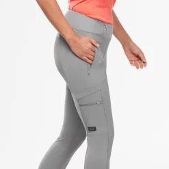 LEGGINGS DE TREKKING Y VIAJE RESISTENTES - TRAVEL 500 - GRIS CLARO - MUJER -Equipo Deportivo leggings de trekking y viaje resistentes travel 500 gris claro mujer 3