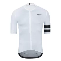 Maillot De Ciclismo Manga Corta Verano Hombre Atelcic NARIUS A22 Blanco
