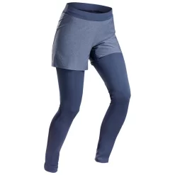 Quechua Mallas Con Pantalón Corto De Montaña Y Trekking Ultraligeras Mujer FH900 Azul -Equipo Deportivo mallas con pantalon corto de montaa y trekking ultraligeras mujer fh900 azul 1