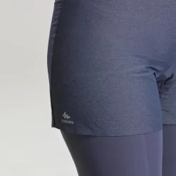 Quechua Mallas Con Pantalón Corto De Montaña Y Trekking Ultraligeras Mujer FH900 Azul -Equipo Deportivo mallas con pantalon corto de montaa y trekking ultraligeras mujer fh900 azul 4