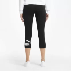 Mallas Mujer PUMA 3/4 Essentials Logo Negro -Equipo Deportivo mallas mujer puma 34 essentials logo negro 2