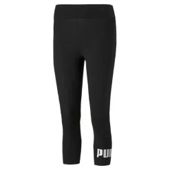 Mallas Mujer PUMA 3/4 Essentials Logo Negro