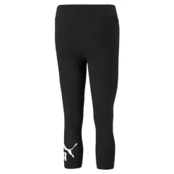 Mallas Mujer PUMA 3/4 Essentials Logo Negro -Equipo Deportivo mallas mujer puma 34 essentials logo negro 4