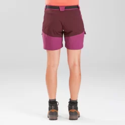 Pantalón Corto De Montaña Y Trekking Mujer Forclaz Trek500 Violeta -Equipo Deportivo pantalon corto de montaa y trekking mujer forclaz trek500 violeta 3