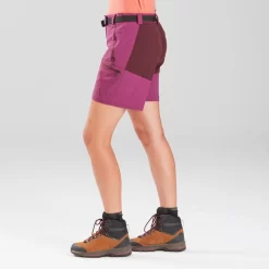 Pantalón Corto De Montaña Y Trekking Mujer Forclaz Trek500 Violeta -Equipo Deportivo pantalon corto de montaa y trekking mujer forclaz trek500 violeta 4