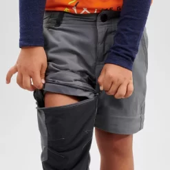 Pantalón Desmontable De Montaña Y Trekking Niños 2-6 Años Quechua MH550 Gris -Equipo Deportivo pantalon desmontable de montaa y trekking nios 2 6 aos quechua mh550 gris 3
