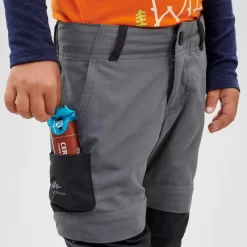 Pantalón Desmontable De Montaña Y Trekking Niños 2-6 Años Quechua MH550 Gris -Equipo Deportivo pantalon desmontable de montaa y trekking nios 2 6 aos quechua mh550 gris 4