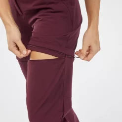 Pantalón Desmontable Montaña Y Trekking Mujer Quechua MH550 Granate -Equipo Deportivo pantalon desmontable montaa y trekking mujer quechua mh550 granate 4