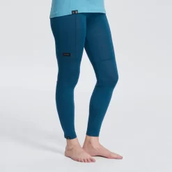 Pantalón Interior De Montaña Y Trekking Lana Merino Mujer Forclaz Trek500 Negro -Equipo Deportivo pantalon interior de montaa y trekking lana merino mujer forclaz trek500 azul