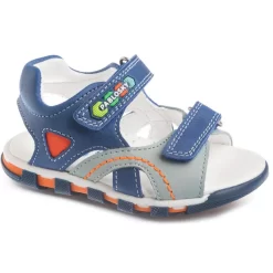Sandalias De Marcha Deportiva De Piel De Bebé Niño PABLOSKY En Gris -Equipo Deportivo sandalias de marcha deportiva de piel de bebe nio pablosky en azul