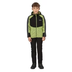 Regatta Sudadera Con Cremallera Dissolver VI Jaspeada De Polar Para Niños/Niñas Negro, -Equipo Deportivo sudadera con cremallera dissolver vi jaspeada de polar para niosnias negro 3
