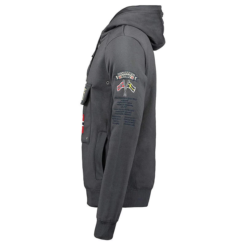GEOGRAPHICAL NORWAY Sudadera Norway Niños Montaña Y Trekking Gymclass Gris Capucha 3 GEOGRAPHICAL NORWAY Sudadera Norway Niños Montaña Y Trekking Gymclass Gris Capucha - Imagen 3