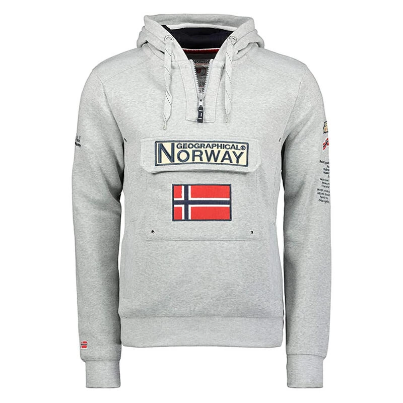GEOGRAPHICAL NORWAY Sudadera Norway Niños Montaña Y Trekking Gymclass Gris Capucha 2 GEOGRAPHICAL NORWAY Sudadera Norway Niños Montaña Y Trekking Gymclass Gris Capucha - Imagen 2