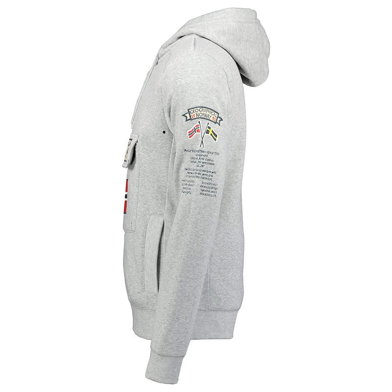 GEOGRAPHICAL NORWAY Sudadera Norway Niños Montaña Y Trekking Gymclass Gris Capucha 3 GEOGRAPHICAL NORWAY Sudadera Norway Niños Montaña Y Trekking Gymclass Gris Capucha - Imagen 3