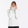 Quechua Sudadera Polar Montaña Y Nieve Mujer SH100 Warm Warm Blanco