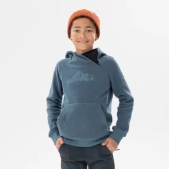Quechua Sudadera Polar Senderismo Gris Oscuro - Niños 7-15 Años