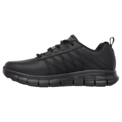 Zapatillas Caminar Mujer SKECHERS Work Relaxed Fit Sure Track Negro -Equipo Deportivo zapatillas caminar mujer skechers work relaxed fit sure track negro 4